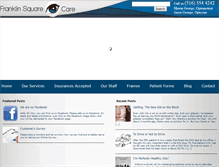 Tablet Screenshot of franklinsquareeyecare.com